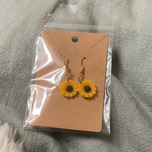 Sunflower Dangle Earrings